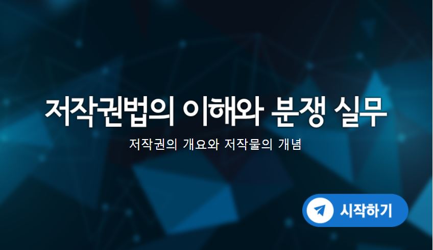 저작권법의 이해와 분쟁 실무